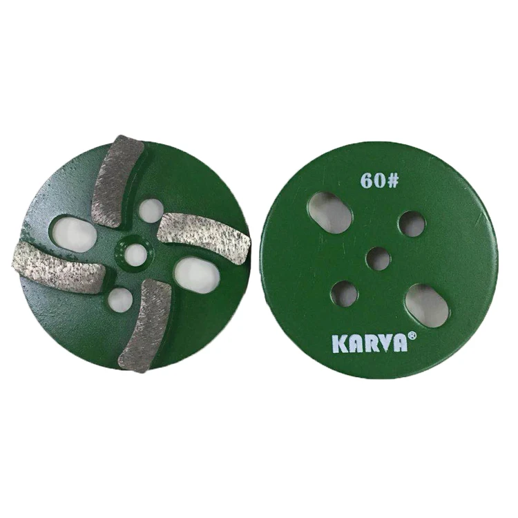 Diamond Grinding Plate for Polishing Concrete Terrazzo Stone Floor With 4 heads Grit 30# to 120#