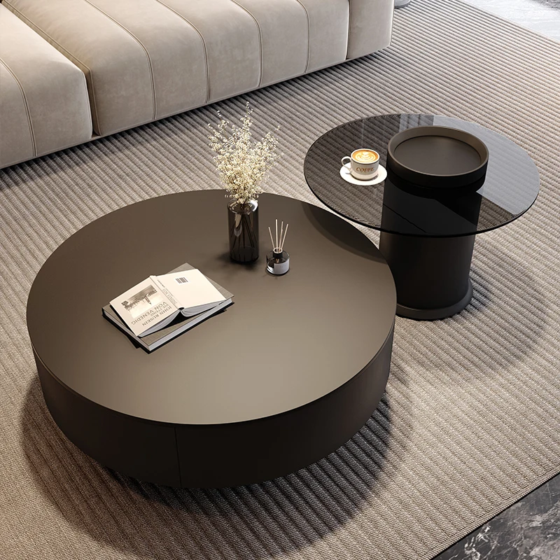 Журнальный столик из фанеры в современном стиле на заказ с боковым столиком для гостиной