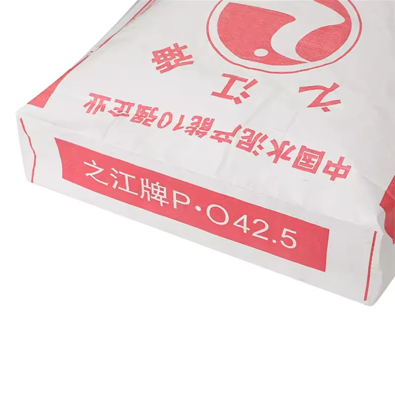 high quality Large capacity reusable high endurance Plastic Block Bottom Valve Bags with offset printing