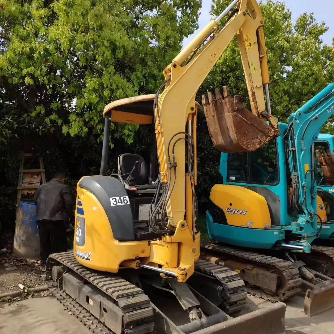 Экскаватор-экскаватор Komatsu pc30 3 тонны японский гидравлический гусеничный экскаватор-погрузчик землеройный экскаватор komatsu pc30mr
