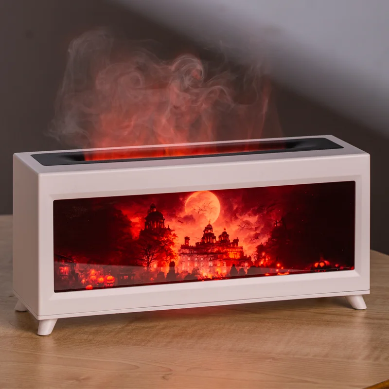 Castle Pattern Colorful Portable Aroma Desktop Humidifiers Diffuser with Remote Control