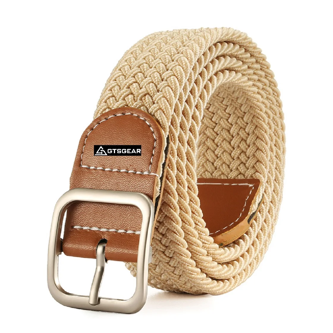 BLT23 A4 Braided Belt for Men and Women Multicolored Woven Golf Elastic Jean Belts Student Training Men Elastic Fabric Belt