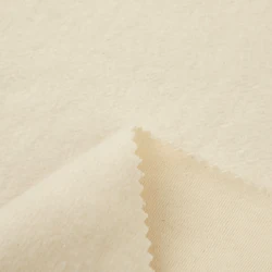 Hot sale OEM solid double side yarn dye woven cvc fleece fabric for winter garment