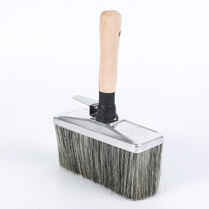 B-4 artist brush wall painting artist hand tool wood handle bristle nylon mix paint roller brushes