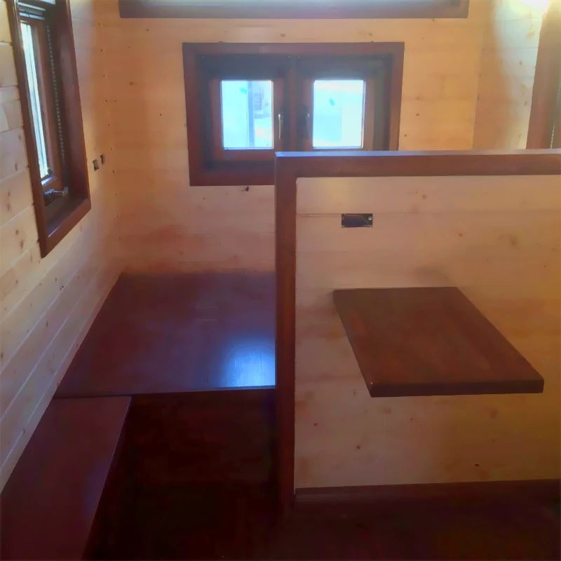 prefabricated movable tiny house on wheels construction real estate mobile house