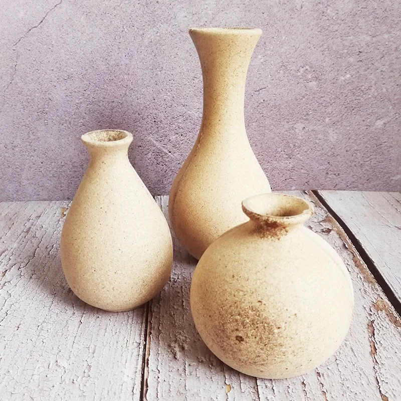 Bverionant Wholesale Nordic Home Ornaments Minimalism Bookshelf Little Vase Art Flowers Wood Vases