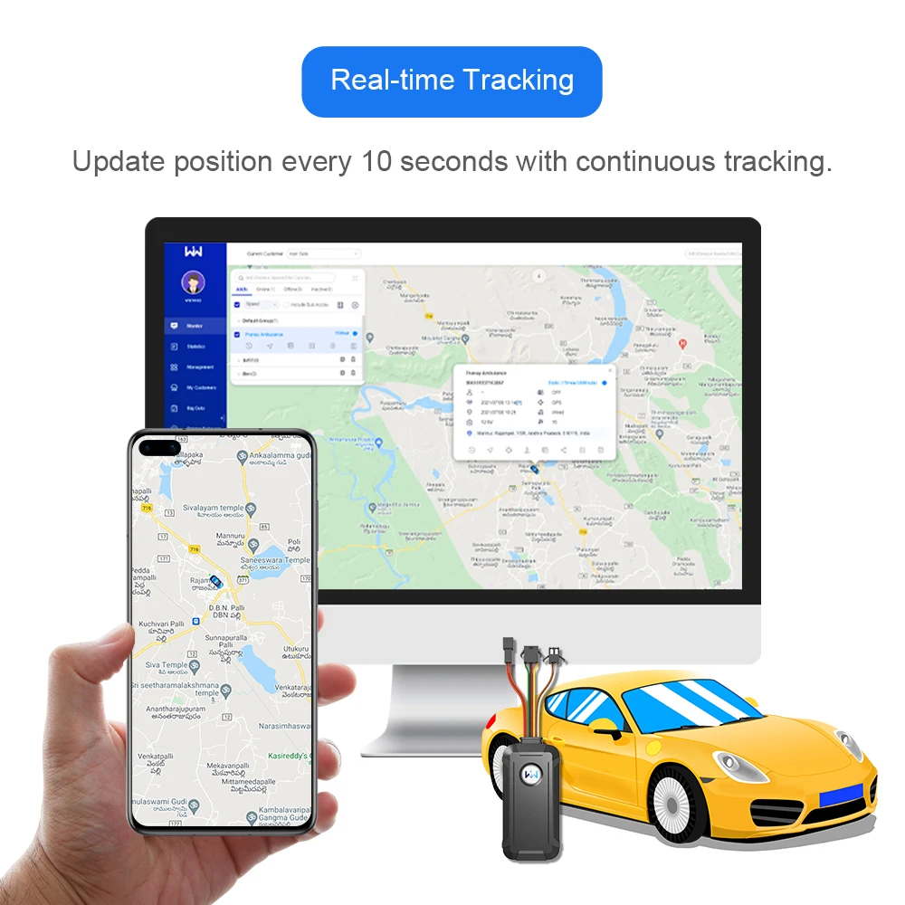 Высокое качество 4G отключение двигателя GPRS GPS устройство авто точный автомобильный