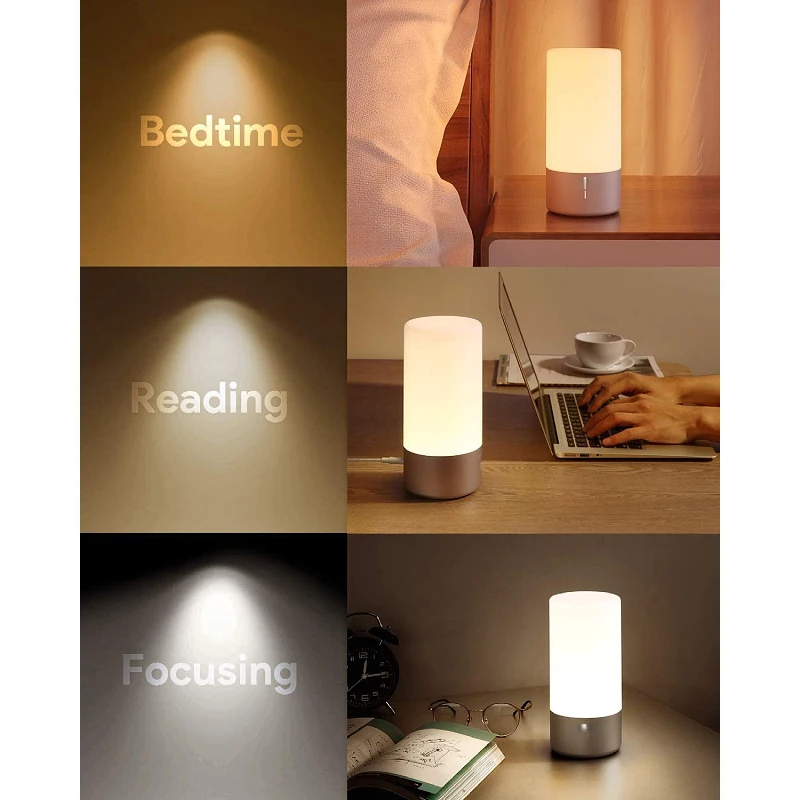 Factory Wholesale Bedroom Led Rechargeable Smart Touch Sensor Colorful Night Light