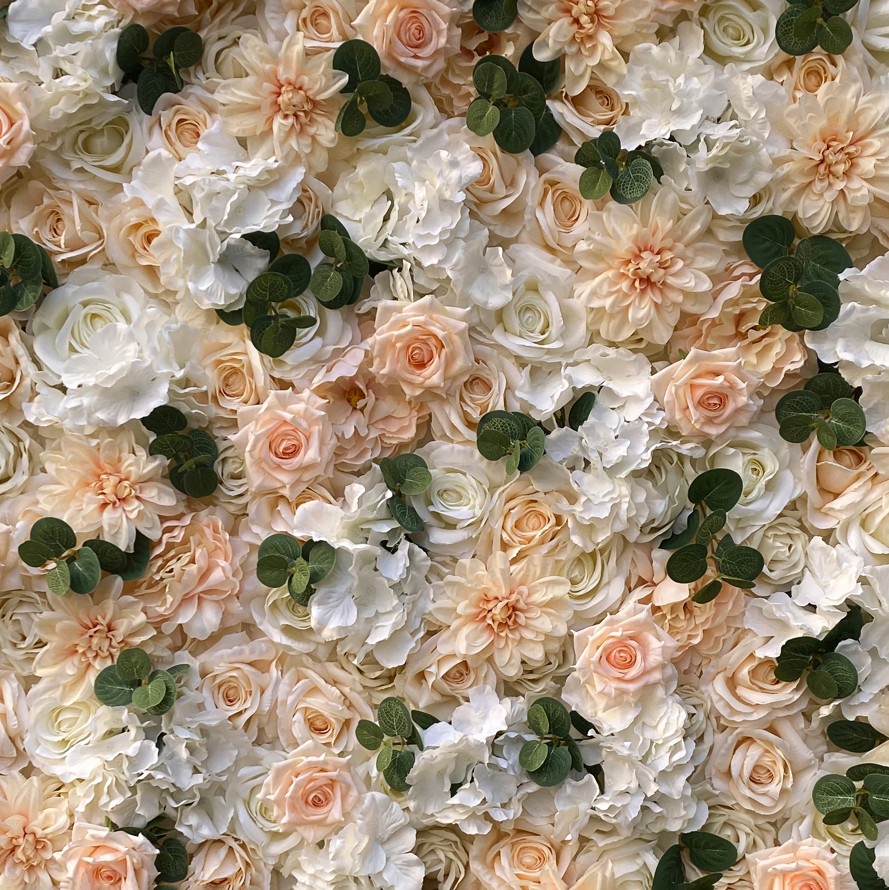 Flower Wall Backdrop Wedding Rose Backdrop Fabric Floral Wall Panel WED White Flowers Wall Decoration