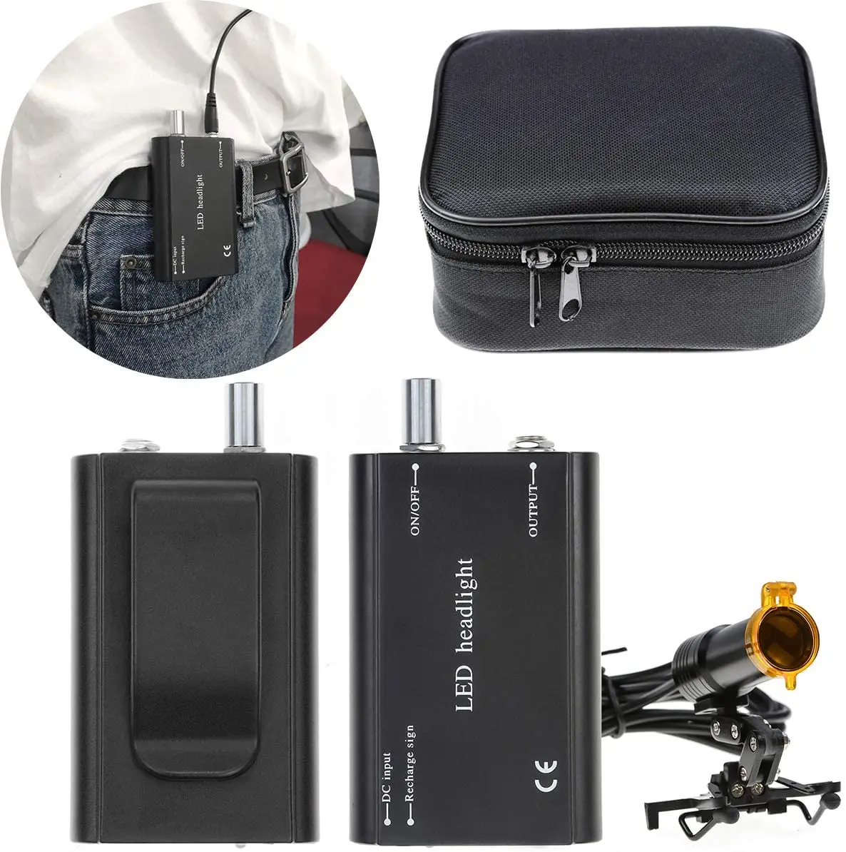 3W LED Head Light For Magnifying Glass Surgical High Brightness Dental Headlamp with Filter Medical