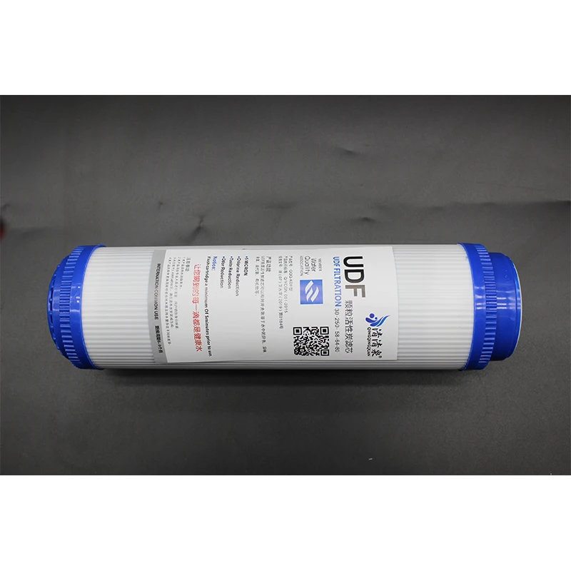 10 inch UDF coconut shell activated carbon filter element home water purification filter