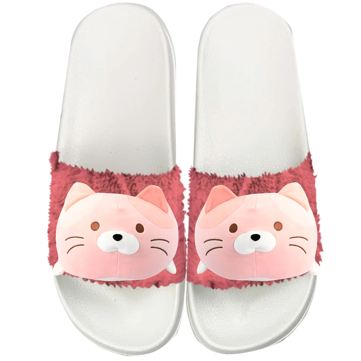 Custom Plush Slippers Animal Shape Indoor Slippers Custom Stylish Plush Vamp Pvc Slippers At Home