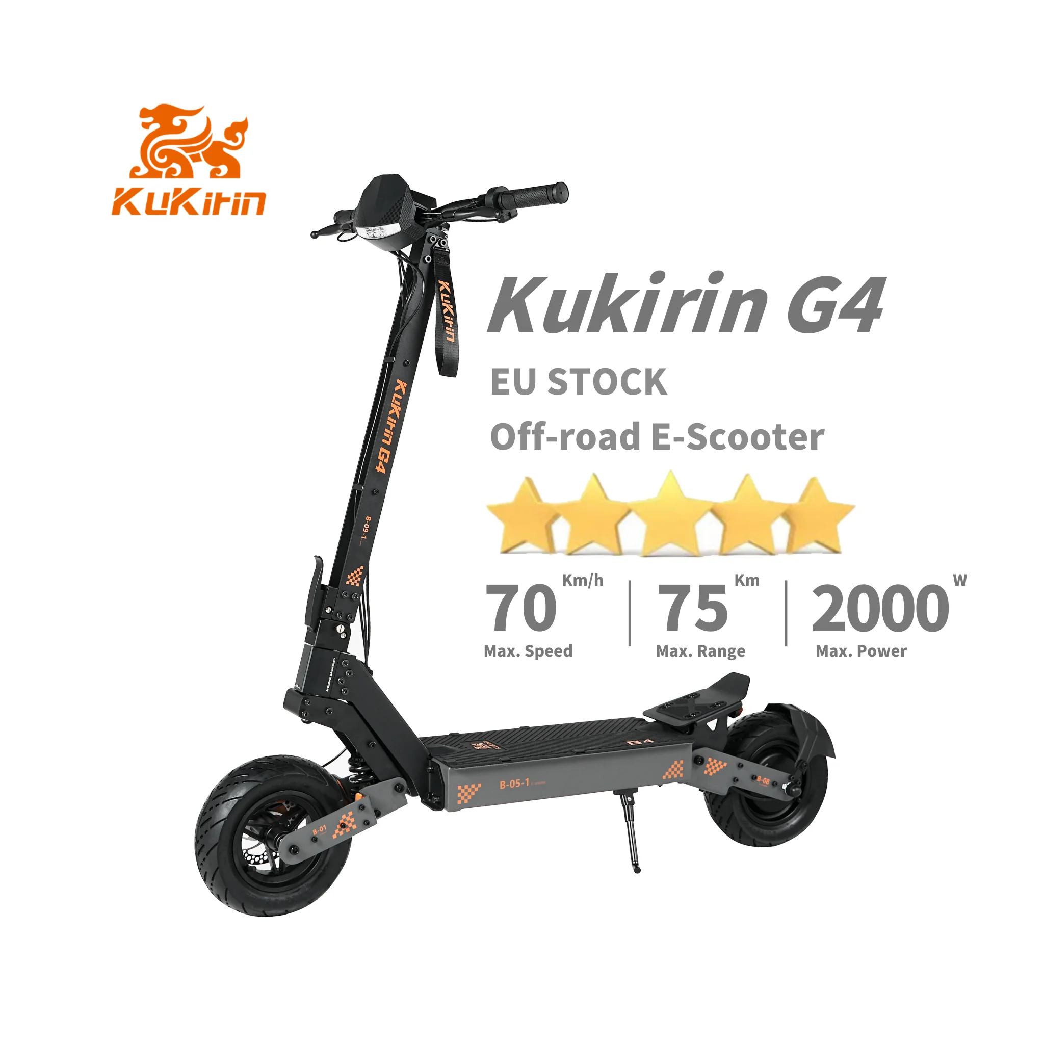 (PRE ORDER) 2024 Kukirin G4 Electric Scooter Spare Part Fastest Electric Scooter Long Range Electric Scooter 2000W