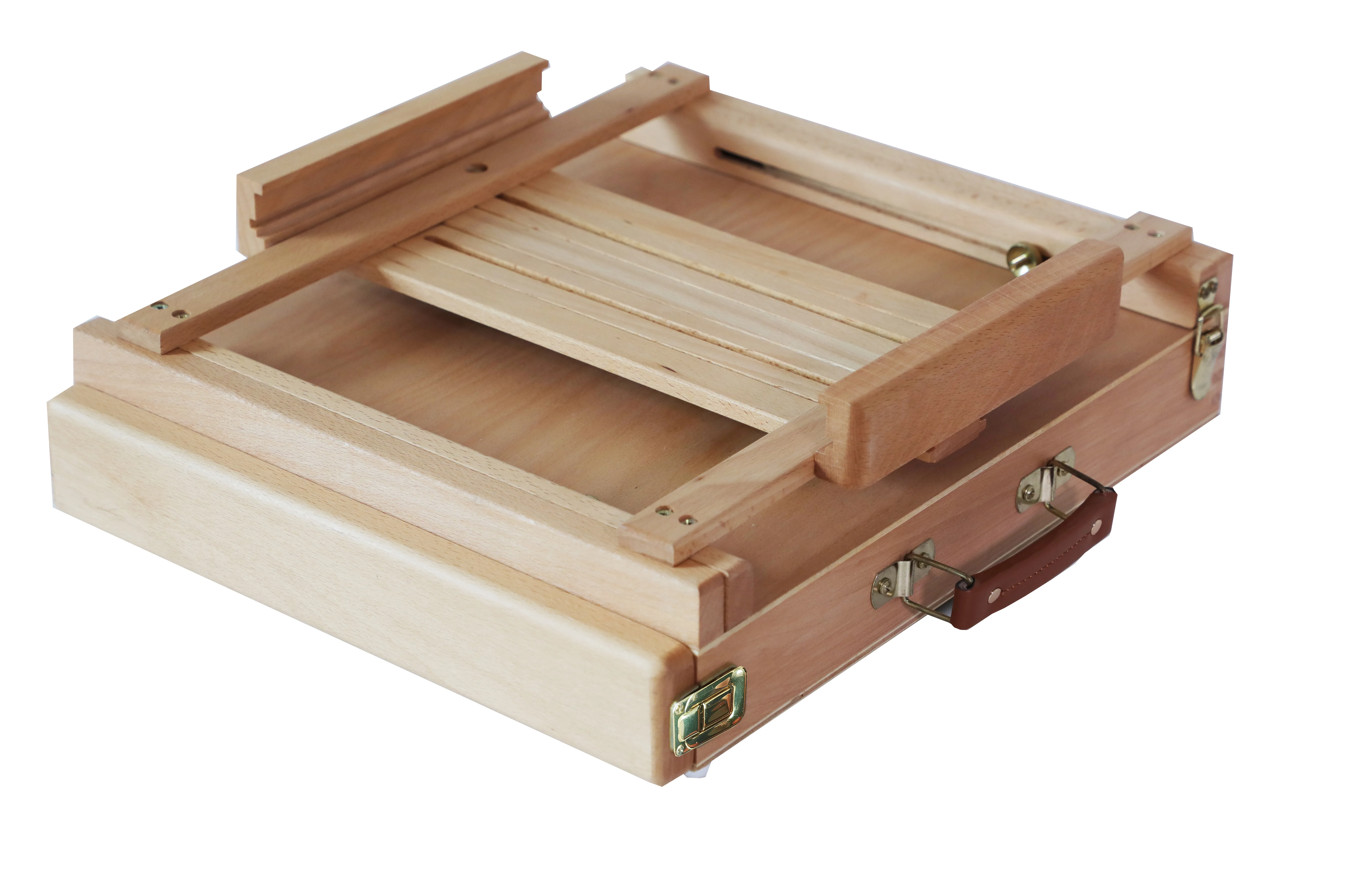 China Supplier Wholesale Natural Movable Easel Wooden Sketch Box Tabletop Easel Box
