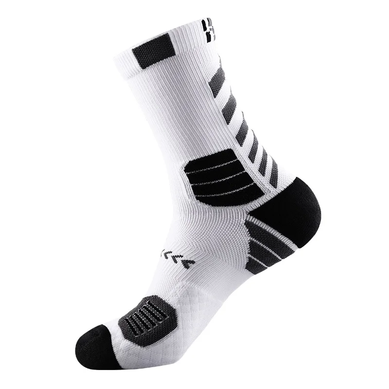 Unisex Crew Cushion Terry Sole Socken Elite Men Hiking Running Basketball Athletic Socks