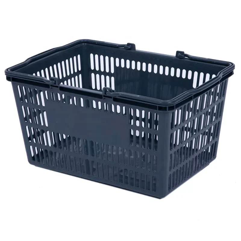 High Quality Ecofriendly Wholesale Supermarket Grocery Shopping Plastic Market Basket