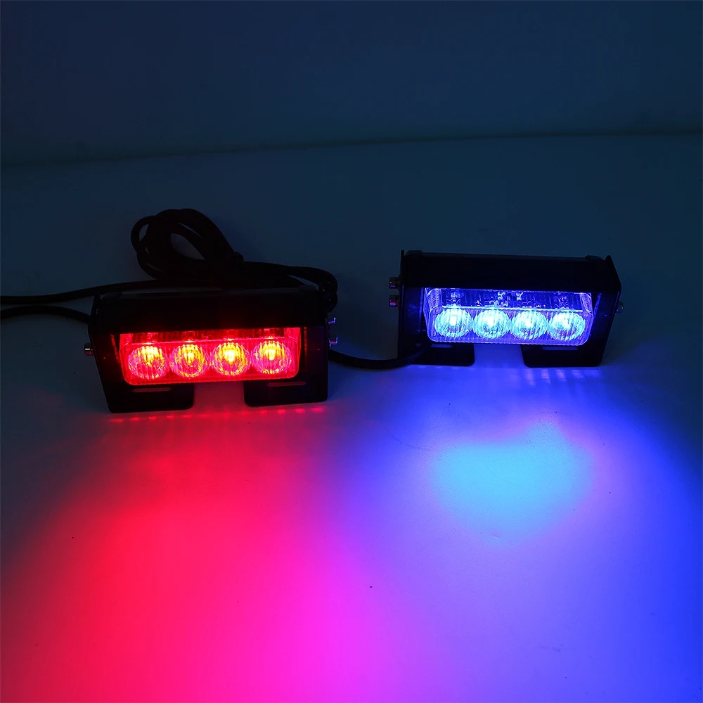 HAIBANG Led Warning Strobe Light Car Led Flashing Lighthead Front Grille Headlight Work Truck Directional Light Bar