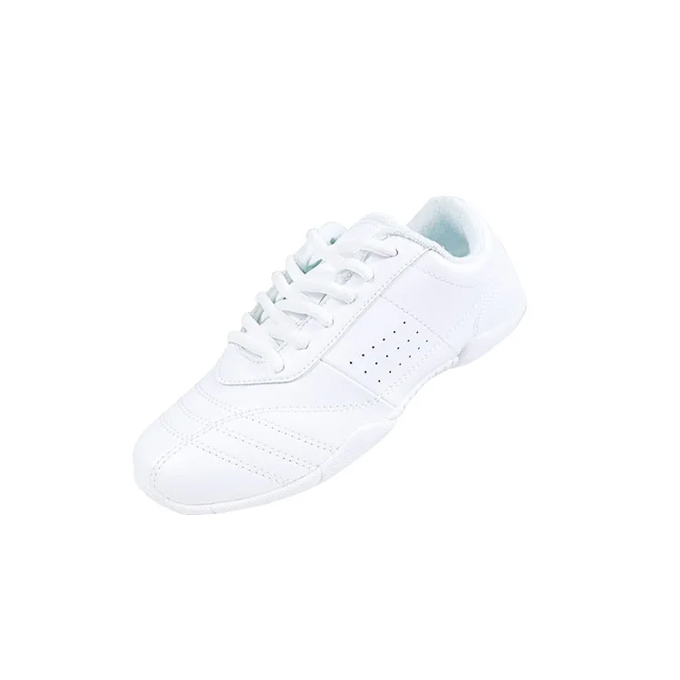 Brand new adult white cheerleading shoes, sports shoes, dance training shoes, competition artistic gymnastics sports shoes
