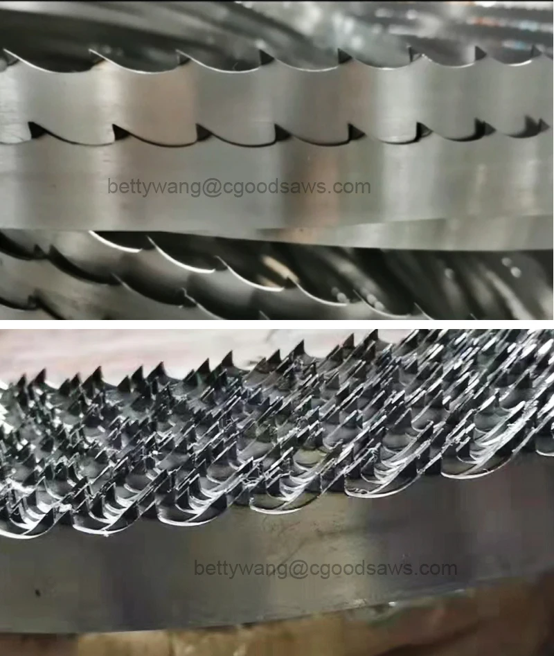 Industrial Wood Furniture Sawmill 4.25m Diameter Double Hard Band Saw Blades Woodworking multi-blade quenched saws