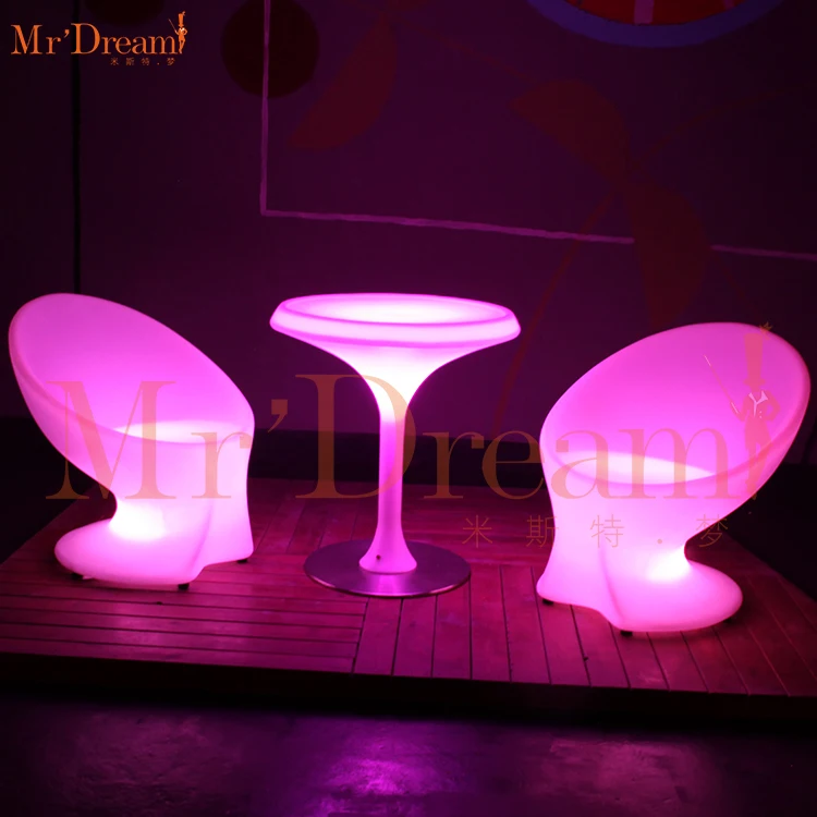 
Mr.Dream commercial hotel restaurant disco bar decoration waterproof led events lighting stool(accept customized) 