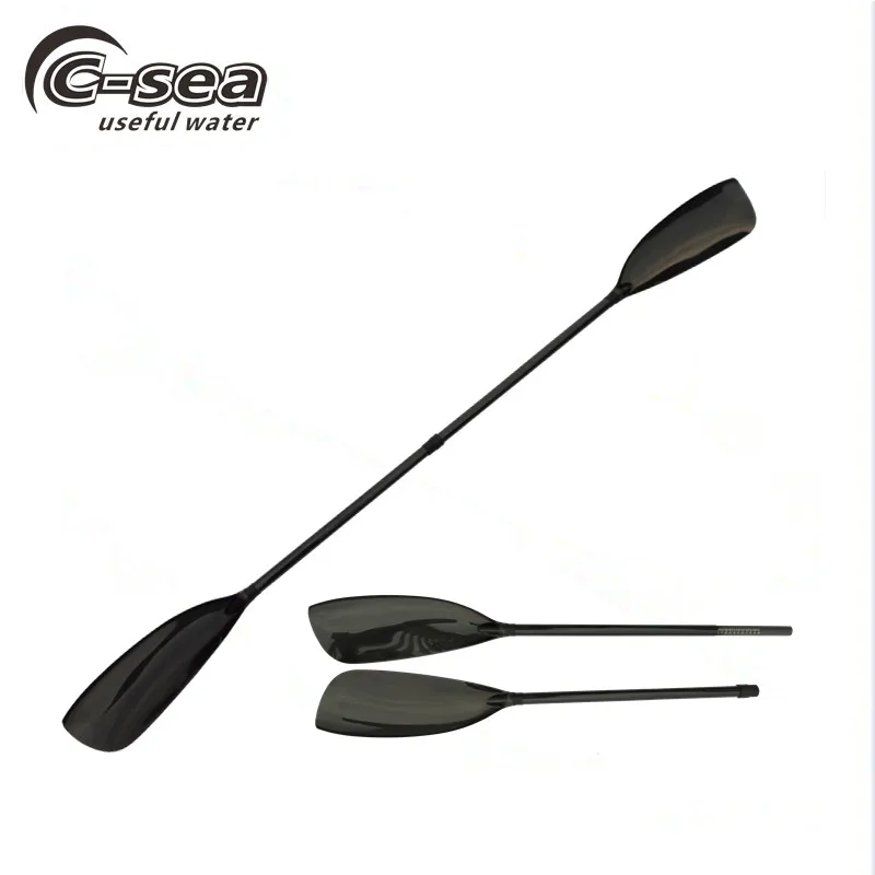 carbon shaft and carbon blade wing paddle for sit in and sit on kayaks