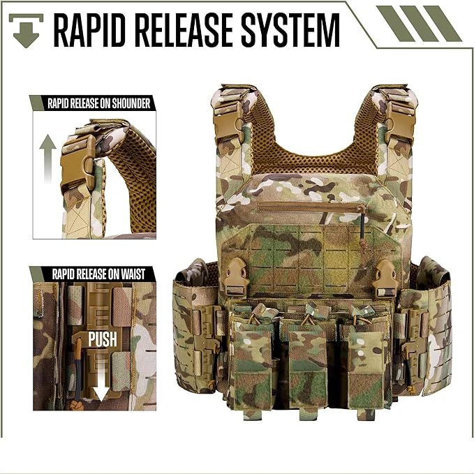 Outdoor China Manufacturer Hunting Security Multifunctional Vest Tactical quick release tactical vest