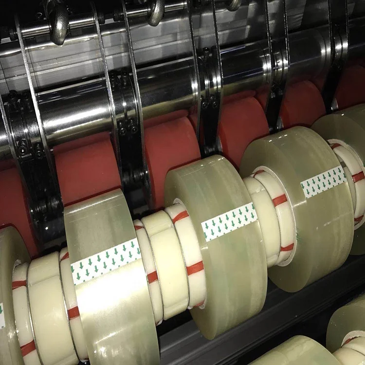 Jumbo roll masking tape slitter rewinding machines adhesive cello tape cutting slitting machine