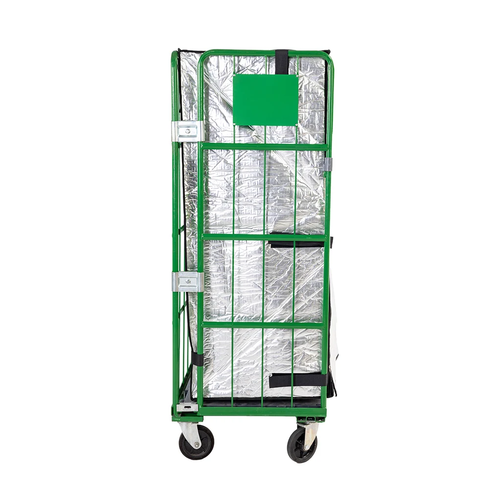 Подвижный контейнер для хранения материалов стальной роликовый багги с колесами