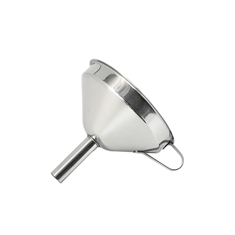 Kitchen Utensil Stainless Steel Use Oil Sauce Filter Funnel