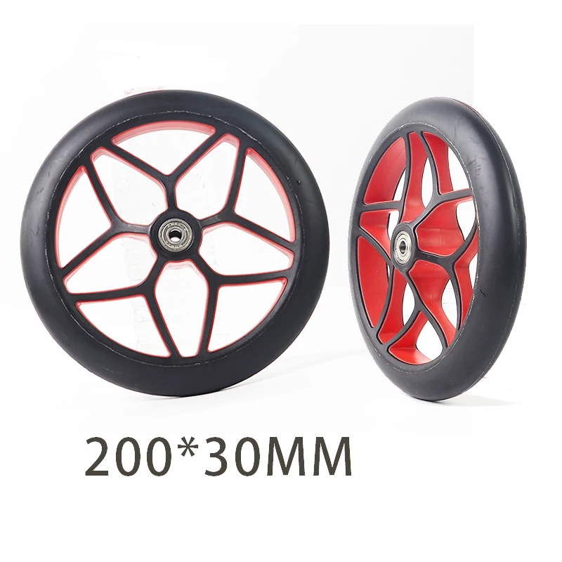 8-Inch Wheelchair Front Wheel Solid Tire Universal  Accessory scooter parts  pu wheel  scooter big wheel