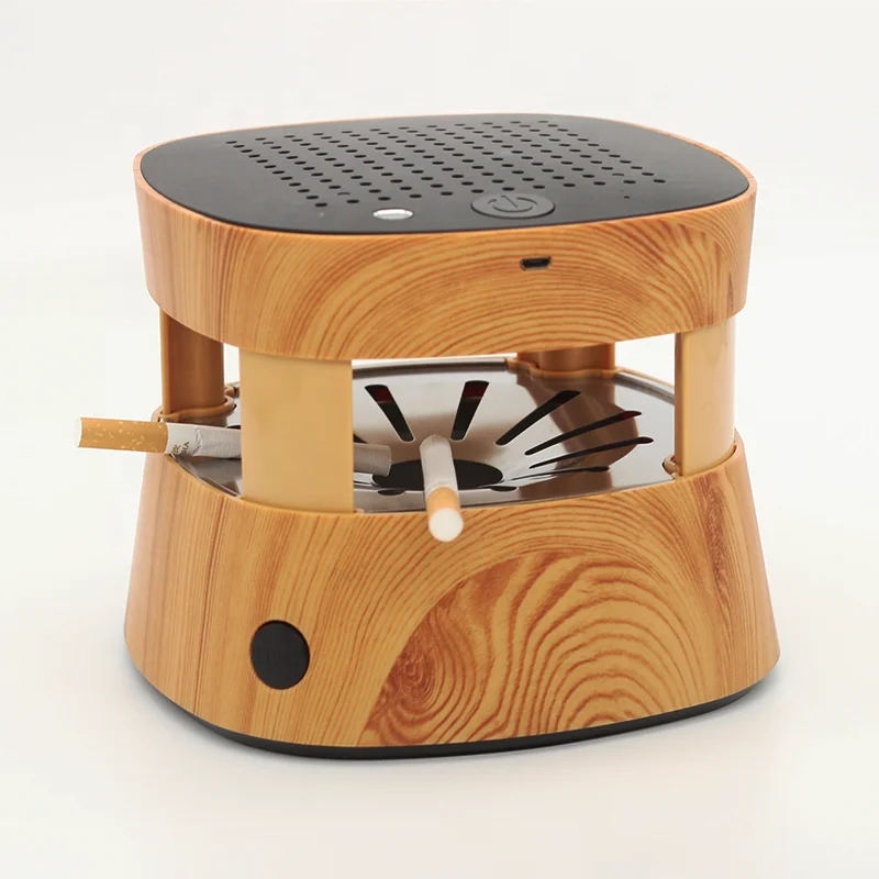 Креативная индивидуальная Современная круглая деревянная пепельница для очистки воздуха для сигар
