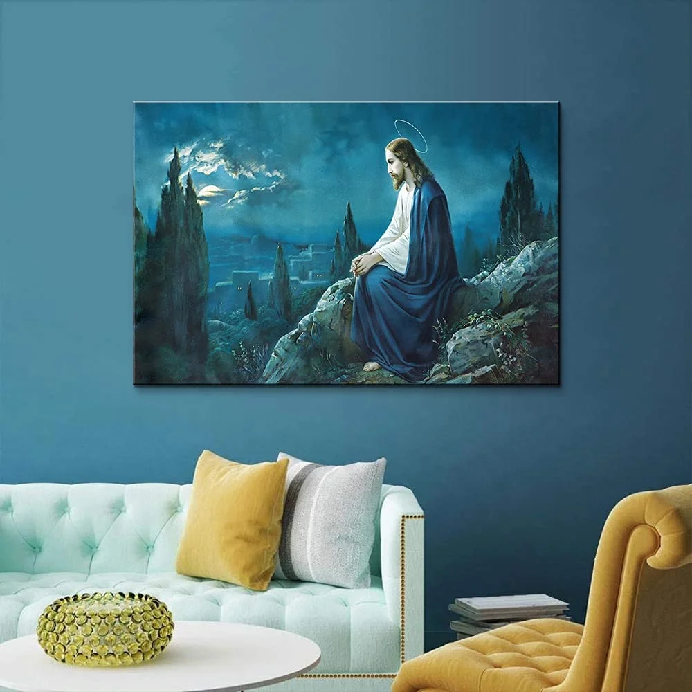 JIEKAI   Home Decor  Canvas painting Jesus Religion  Wall Art Give me your hand Picture  Canvas Printing