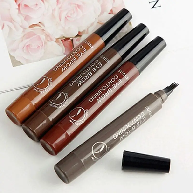 Wholesale OEM personalised slim waterproof liquid eyebrow tattoo pencil