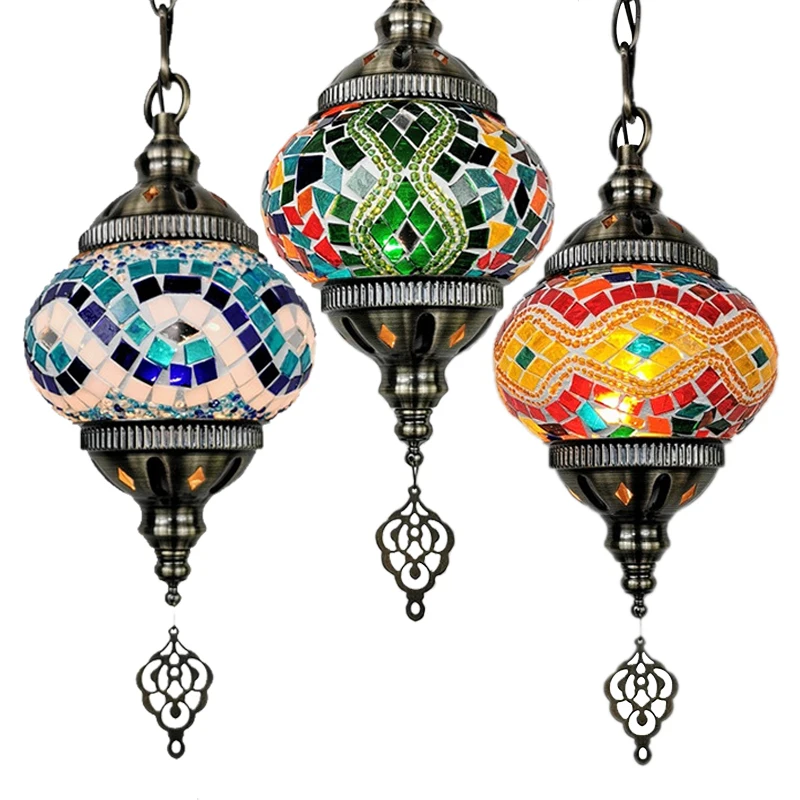 Bohemian exotic romantic restaurant chandeliers cafe hotel bar decoration Turkish chandeliers