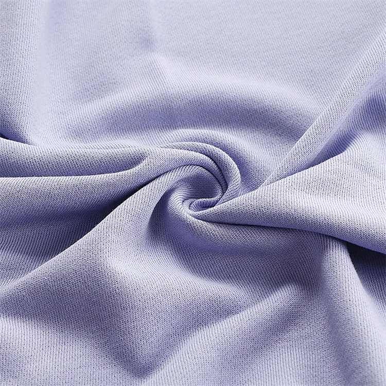 
QS6013 Direct Factory High Quality 300 GSM 100% Combed Cotton 32S French Terry Fabric for Clothing Sweatshirts Hoodies Fabric 