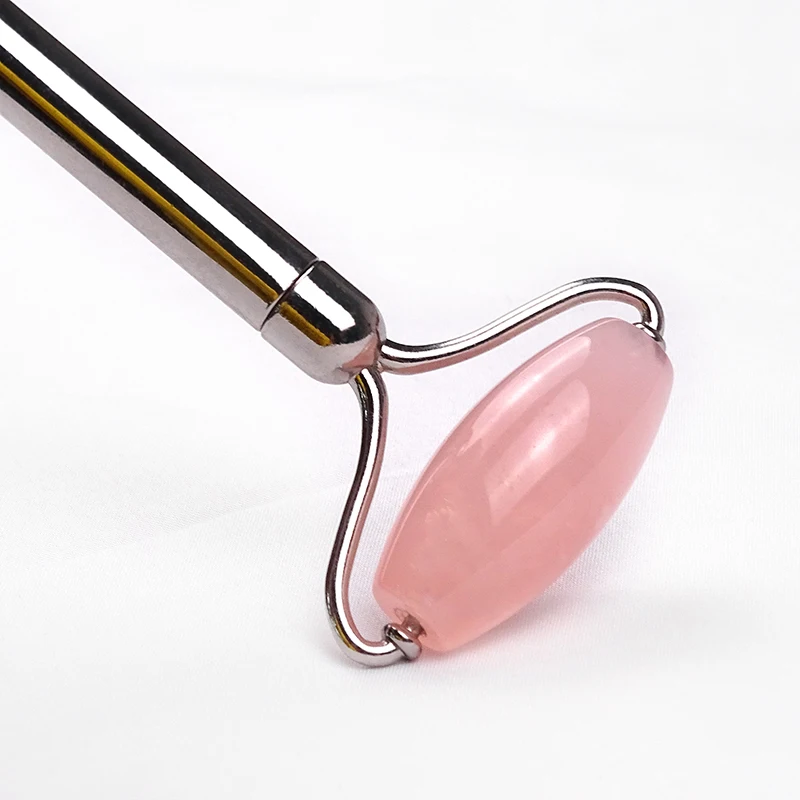 
Anti-aging Natural Rose Pink Jade Roller Facial Jade Pink Gua Sha Massage Set 