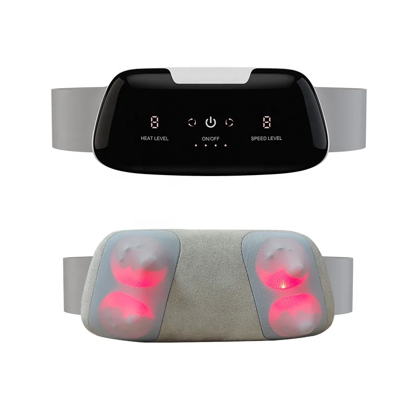 2024 Healthy care 3d Heat Belly Wrap Pulse Abdominal Waist Body Belt Nursing Massager Machine with 4 levels vibrating heating