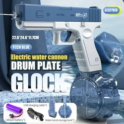 low price water gun manufacture custom logo summer toys battery powerful automatic squirt gun electric water gun for kids