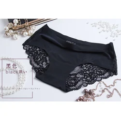 OEM бесплатный образец женского нейлонового спандекса Шелковистое женское сексуальное нижнее белье кружевные бесшовные трусики