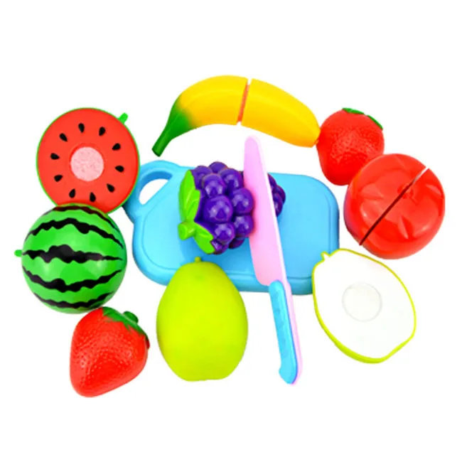 Wholesale Custom Safety Kid Home Mini Pretend Play Kitchen Fruit Toys Early Learning Educational Food Toys Cooking Set For Girls
