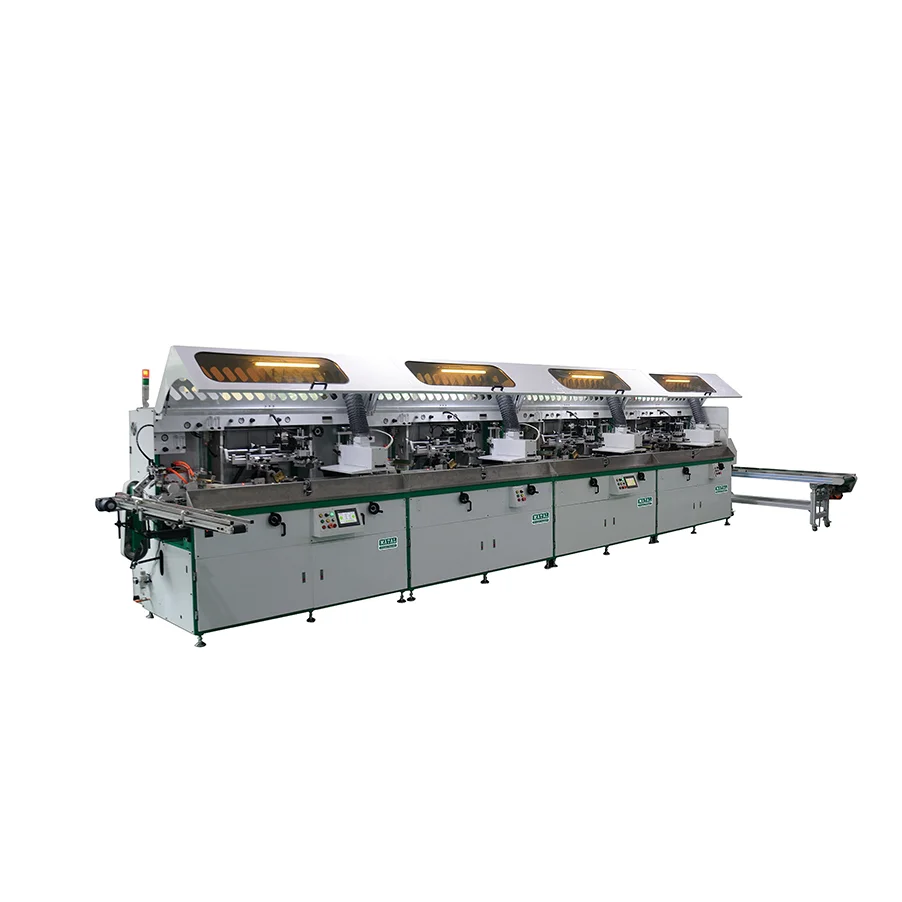 taoxing 4 color Automatic loading and unloading UV curing screen printing production line