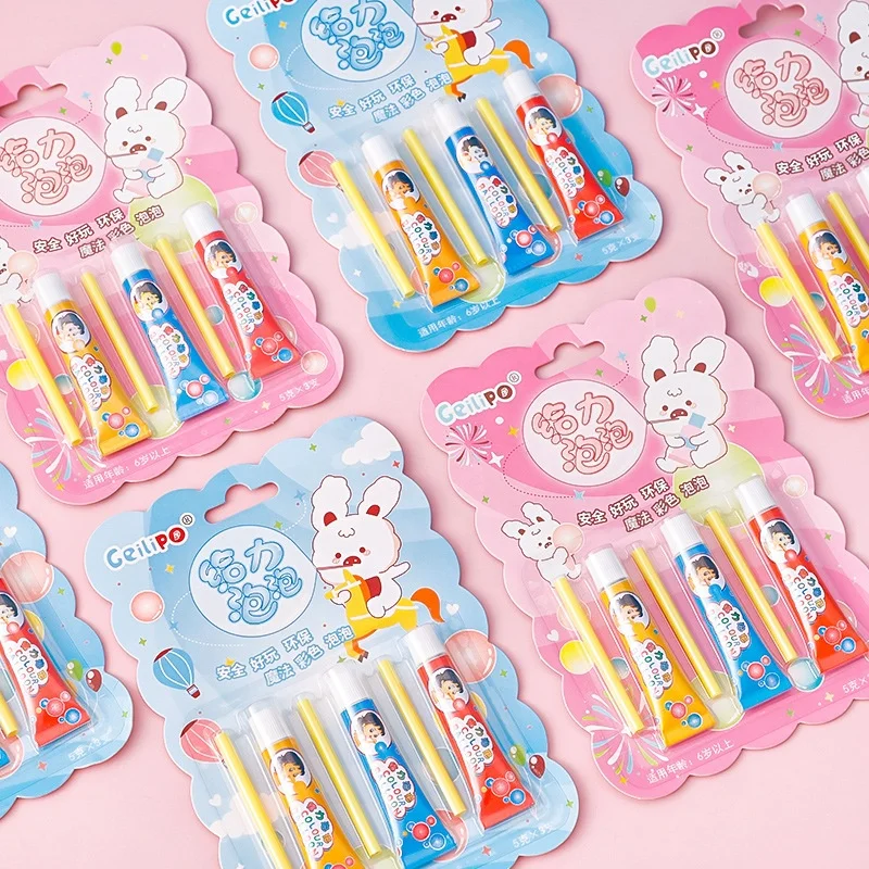 Nostalgic Magic Gum Ball Space Balloon Colorful Blowing Bubble Outdoor Fun Toys Not Easy to Break