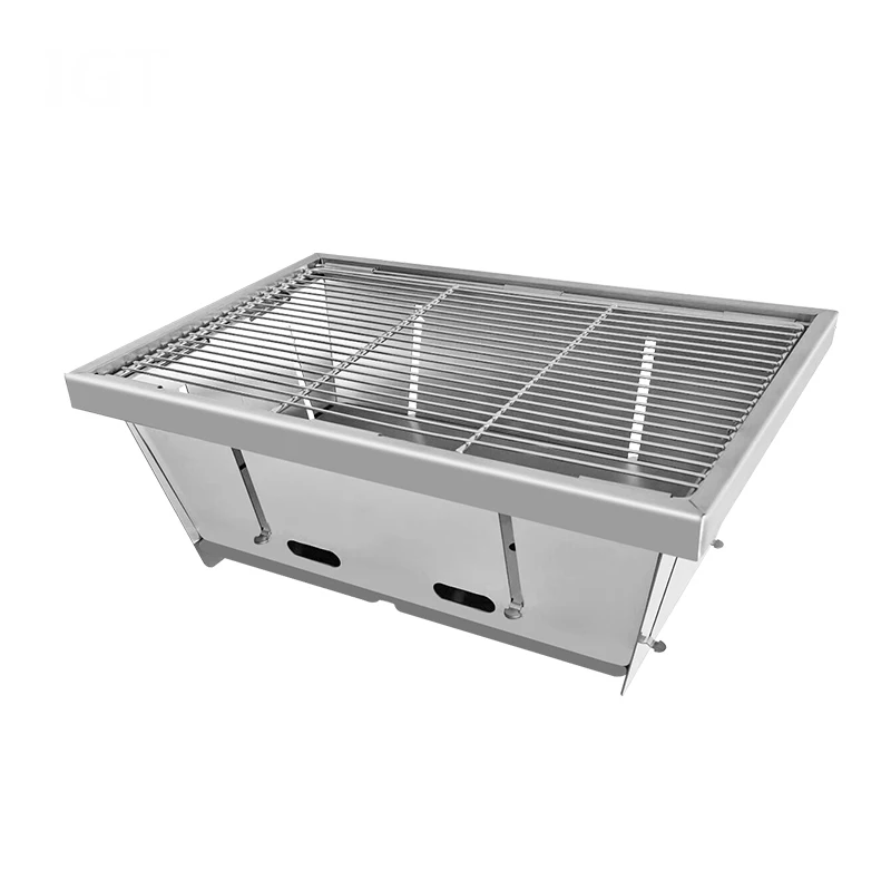 BBQ Grill Portable Foldable Outdoor Camping Barbecue Charcoal Furnace For Camper