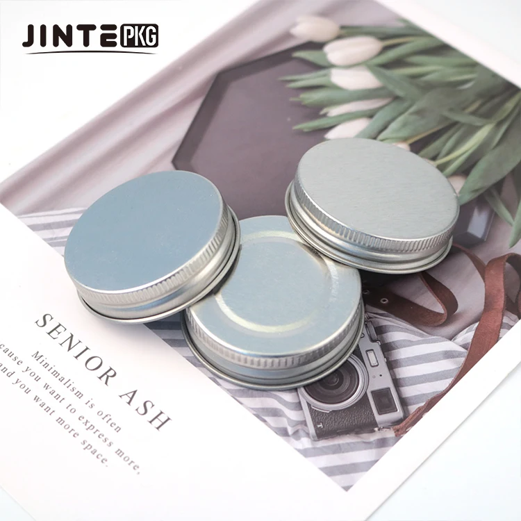 Wholesale High Quality 70mm 89mm Gold black aluminium Wide Mouth Mason Jar lids with seal