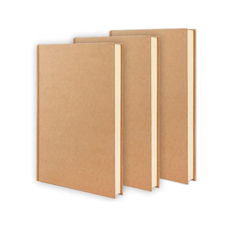 Blank A5 Notebook Bulk Journal Student Sketch Book 100gsm Hardcover Kraft Unlined Sketchbook For Office School Travelers Gifts
