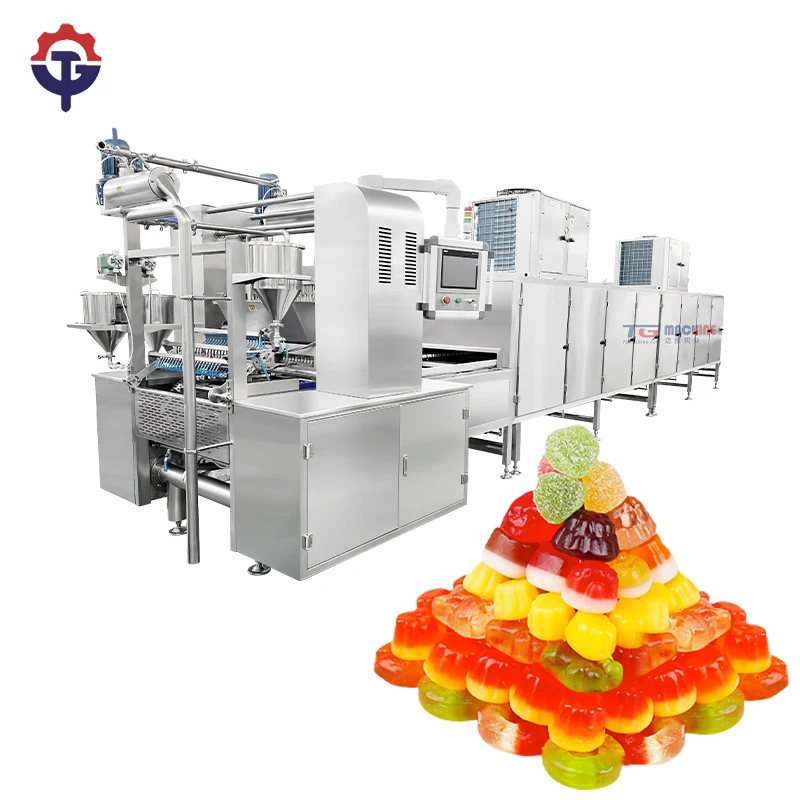 TG Jelly automatic natural flavors gummy candy make machine starch mogul line