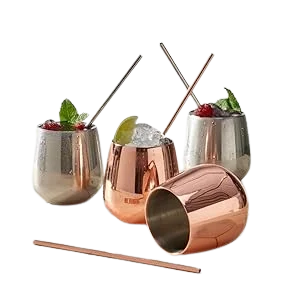 Silver Gold Copper Customized Bar Accessories Top Selling Solid 100% Pure Copper Mint Julep Cup
