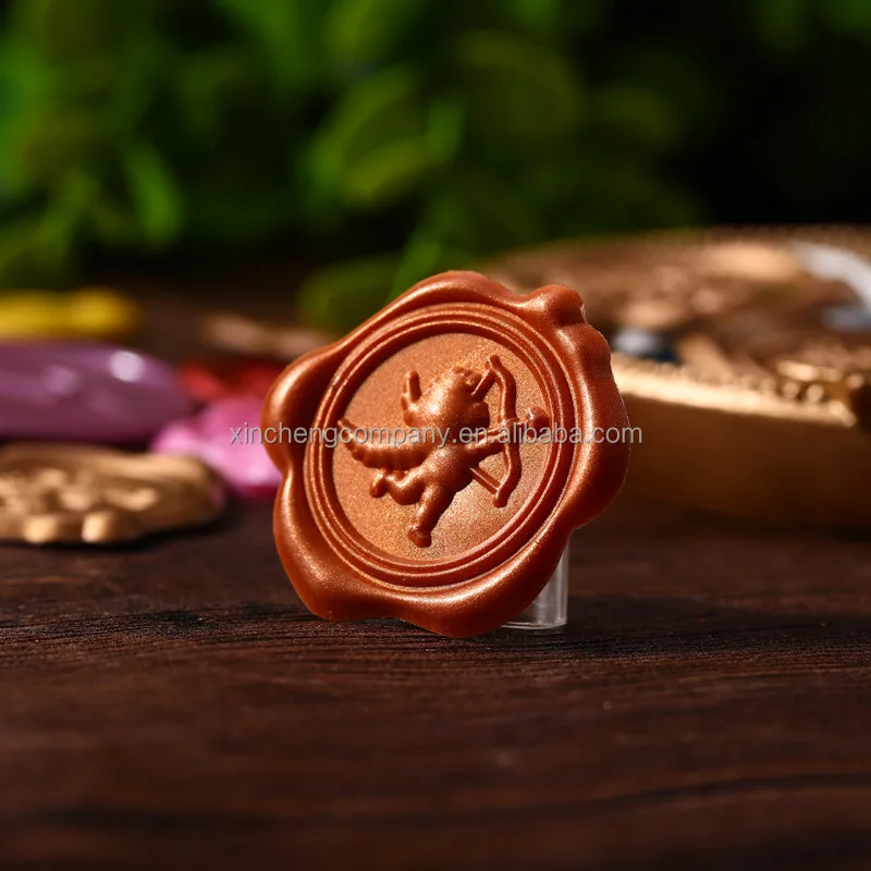 Wholesale customized Logo Self Adhesive Wax Seals Stamp Stickers and custom wax stickers with self-adhesive