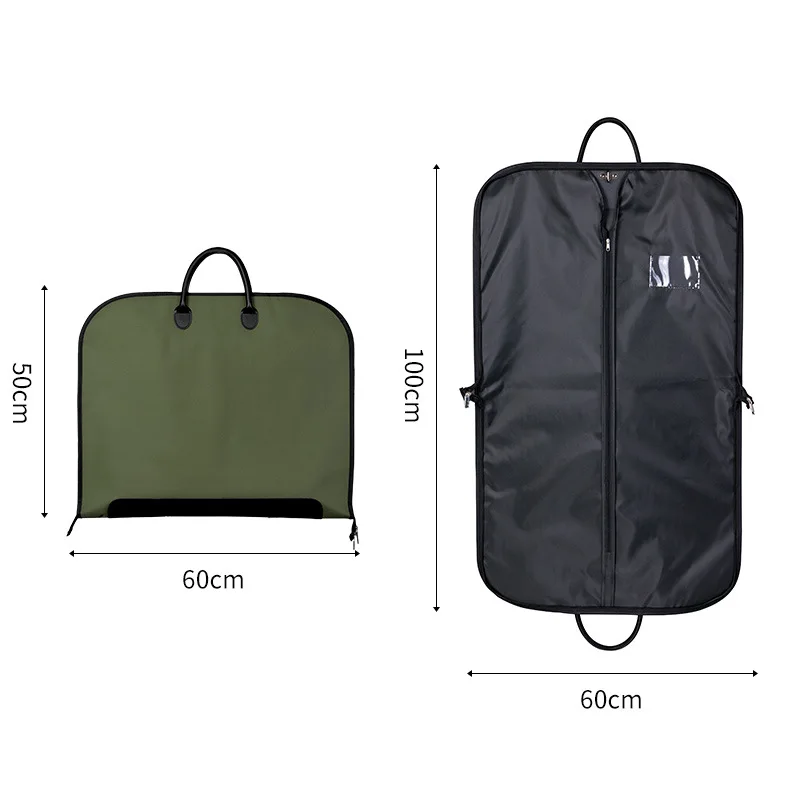 Wholesale Garment Bags High Quality Pu Leather Luxury Suit Garment Bags Travel Suit Cover Bag