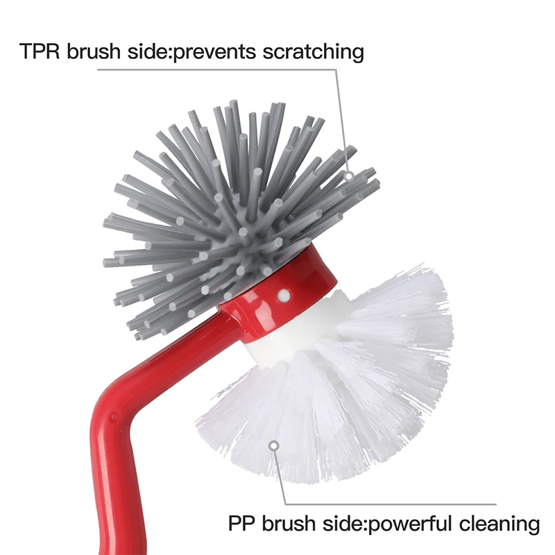 bathroom use PP PET TPR toilet brush